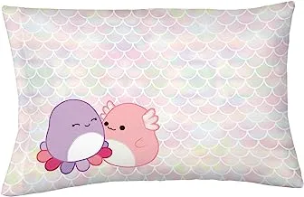 Squishmallows Bedding Silky Satin Standard Beauty Pillowcase Cover 20x30 for Hair and Skin, by Franco