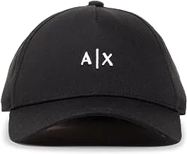 قبعة بيسبول AX Armani Exchange للرجال كلاسيكية بشعار صغير مطرز