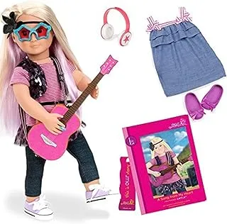 Our Generation Deluxe Layla Doll and Book, 18-Inch Size