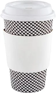 Restpresso White Paper Coffee Cup Sleeve - Fits 12/16 / 20 oz Cups - 50 count box - Restaurantware