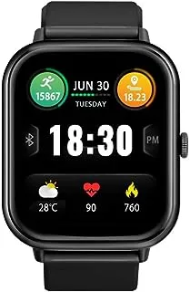 Promate Smart Watch,Premium Fitness with BT 5.2 Calling,1.8” TFT Display,10-15 Day Battery Life,100 Watch Faces,123 Sports Modes and IP67 Water Resistance for iPhone14,Galaxy S22,XWatch-C18-Black