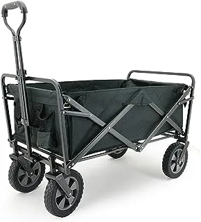 Foldable Outdoor Hand Cart,Beach Foldable Folding Cart with Brakes Transport Trolley,Garden Trailer Beach Suitable for All Terrain