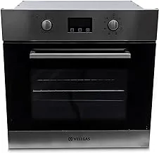 WellGas Built-in Electric Oven, 8 Functions, 60x60cm, 58L, 2654W, Touch Screen, Stainless Steel, Portuguese - WO 8609S