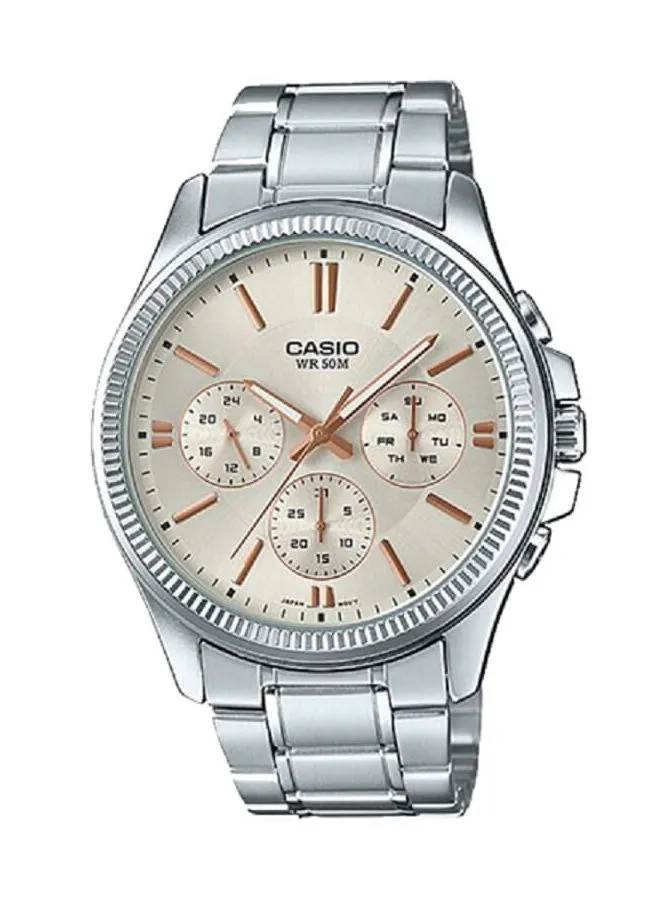 CASIO Stainless Steel Analog Wrist Watch MTP-1375D-7A2VDF