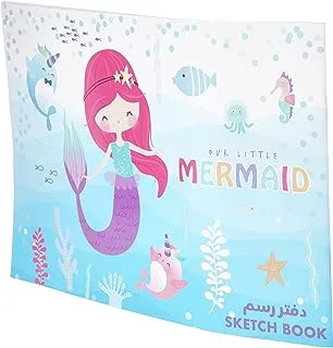 Our Little Mermaid 138577 Sketchbook, 20 Sheets, Large