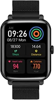 Promate Fitness Smart Watch 37 Sports Modes Bluetooth Fitness Watch with 1.78” AMOLED Display Media Storage 20 Day Battery Life and IP68 Water Resistance, ProWatch-M18-Graphite