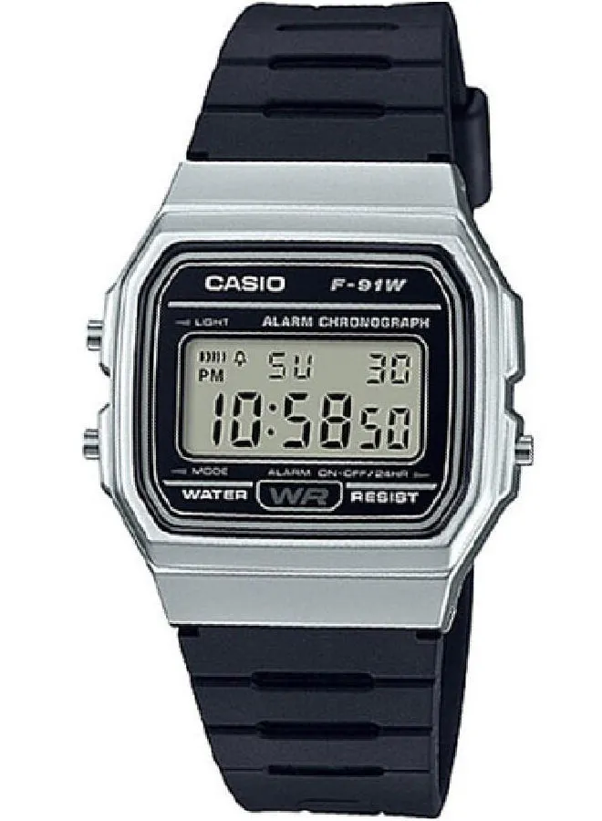 CASIO Resin Digital Wrist Watch F-91WM-7ADF