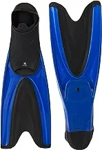 Leader Sport F401 Swim Fins, X-Large, Blue