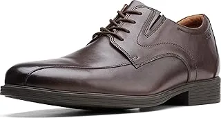 Clarks Men's Whiddon Pace Oxford, Dark Brown Leather, 10