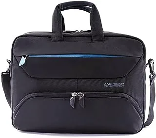 أمريكان توريستر كهرمان حقيبة كمبيوتر محمول كتف أسود / أزرق