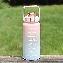 XIAOGOU Motivational Large Plastic Water Bottle, 2L (Pink)
