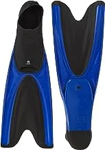 Leader Sport F401 Swim Fins, Large, Blue