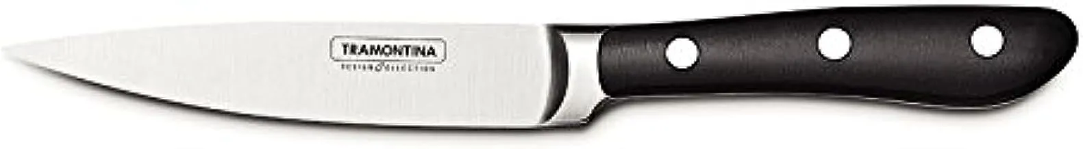 Tramontina Prochef 4 Inches Vegetable and Fruit Knife with Stainless Steel Blade and Black Polycarbonate and Fiberglass Handle