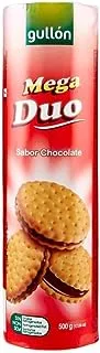 Gullon Mega Due Choco Sandwich Chocolate Filled Cookies Biscuits 500g