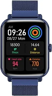 Promate Fitness Smart Watch,37 Sports Modes Bluetooth Fitness Watch with 1.78 AMOLED Display,Media Storage,20 Day Battery Life and IP68 Water Resistance for Apple,Samsung,Huawei,ProWatch-M18-BLU