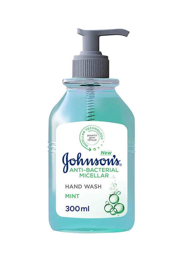Johnson's Anti-Bacterial Micellar Hand Wash Mint Multicolour 300ml
