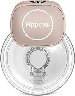 Pippeta Wearable Hands Free Breast Pump, 180 ml Capacity, Pink