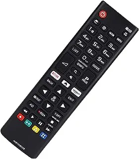 YQZBTX استبدال LG TV Remote Control AKB75095308 لجميع تلفاز LG Smart TV Ultra HD LED LCD TV مع أزرار Netflix Amazon - جهاز تحكم عن بعد لتلفزيون LG عالمي