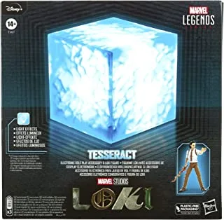 Marvel Legends Series Tesseract Electronic Role Play Accessory with Light FX, Marvel Studios' Loki Roleplay Item and 6” Collectible Loki Figure, F3437, LEGENDS PREMIUM GEAR