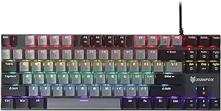 Xunfox K80 87 Key Backlight Mechanical Arabic Keyboard