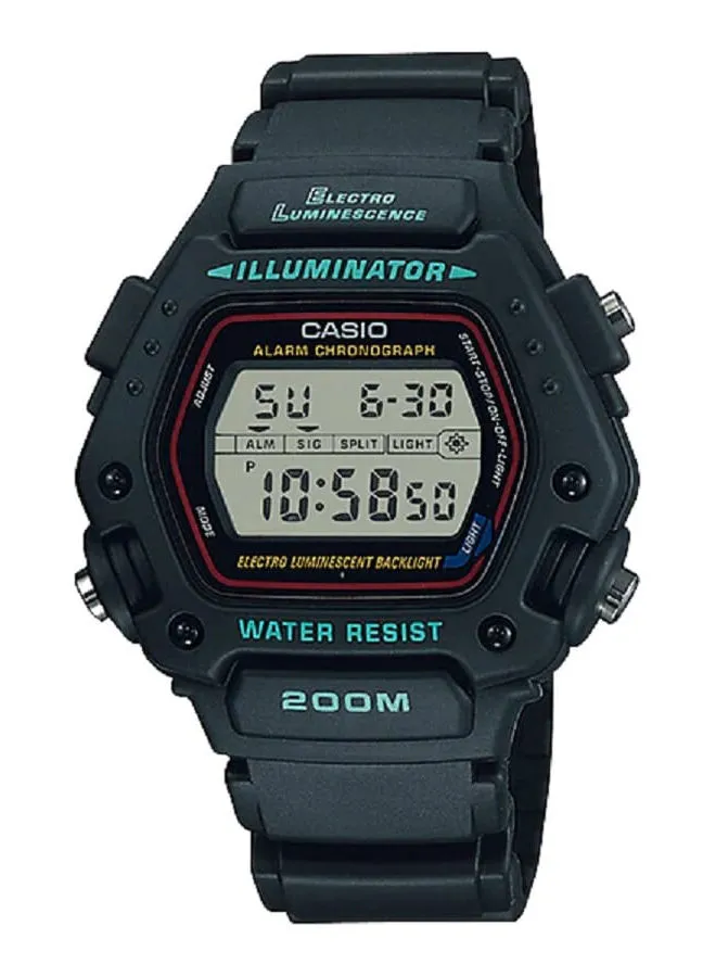 CASIO Resin Digital Wrist Watch DW-290-1VS