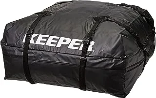 Keeper 07202 Weatherproof Rooftop Cargo Bag, 11 Cubic Feet, Black