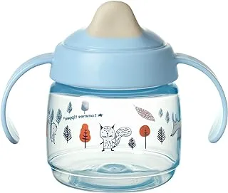 Tommee Tippee for Babies with INTELLIVALVE Leak & Shake-Proof & BACSHIELD Antibacterial Technology, 4m+, 190ml, Blue, 447803, Superstar Sippee Weaning Sippy Cup, 1.0 count, 1