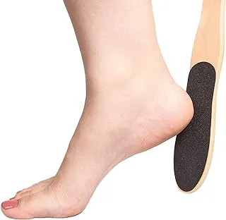 مبرد القدم الخشبي من ORiTi لإزالة مسامير القدم على الوجهين ومزيل مسامير القدم للعناية بالقدم الرطبة والجافة لإزالة الجلد الميت