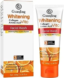 Guanjing Amino Acid Whitening Face Wash Collagen Vitamin C 100g