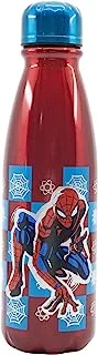 Stor Spiderman Midnight Flyer Kids Aluminium Water Bottle, Red 600 ml Capacity 74740