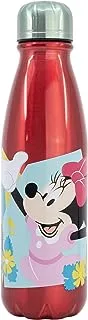 Stor Minnie Mouse Being More Kids Aluminium Water Bottle, Red 600 ml Capacity 74440