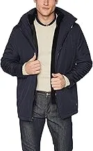 Calvin Klein mens Calvin Klein Rip Stop Hooded Jacket With Inner Fleece Bib Jacket