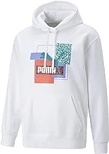 PUMA mens Brand Love Fleece Hoodie Hooded Sweatshirt