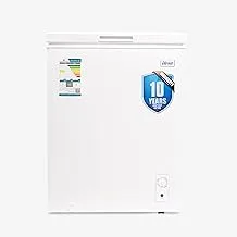 Ugine Chest Freezer, 142 L, 5 Cu.Ft, De-Frost, White - UCFM142