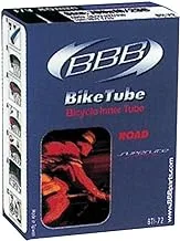 BBB لركوب الدراجات BTI-60 BikeTube 26 أنبوب داخلي للدراجة ، طول الصمام 48 ملم ، أسود
