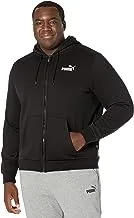 PUMA mens Essentials Small Logo Full Zip Fleece Hoodie Big & Tall Hooded Sweatshirt