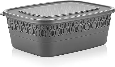 FOLY LIFE MULTIPUPOSE STORAGE BOX WITH LID 3 LTR COLOR GREY