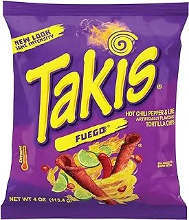 Takis Hot Chilli Paper and Lime Tortilla Chips, 113.4 gm