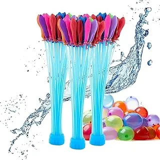 SHOWAY Bunch Filled With Water Inflatable Balls Party Decoration Latex Toy - Bundle (111pcs/bag), Multicolor, Balloon
