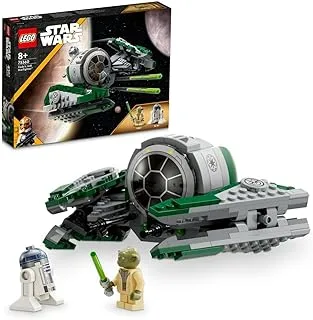 LEGO 75360 Star Wars Yoda's Jedi Starfighter™ Building Toy, The Clone Wars Vehicle Set with Master Yoda Minifigure, Lightsaber and Droid R2-D2 Figure