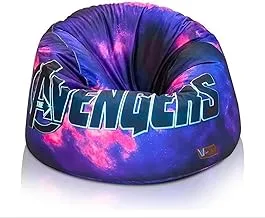 Wavy Avengers Comfy Velvet Bean Bag, Medium