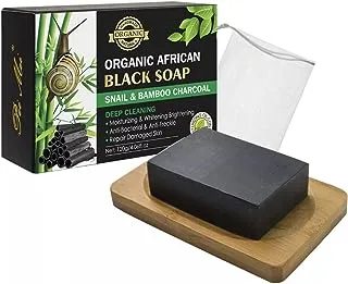 Bye Me Organic African Snail & Black Bamboo Charcoal Soap 120g