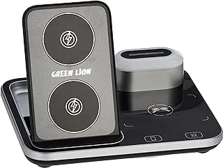 Green Lion 4 in 1 Wireless Charging Station 2 15W - Black