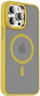 غطاء Green Lion Charles Magsafe لهاتف iPhone 14 Pro (6.1 بوصة) - ذهبي