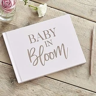 Ginger Ray Baby in Bloom Guestbook, Rose Gold/Blush