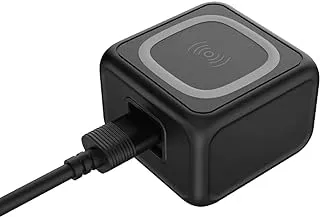Porodo 3-Ports Fast Wireless Charger 15W PD 30W UK - Black