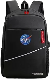 حقيبة ظهر للكمبيوتر المحمول أكسفورد من ناسا 35 × 45 × 18 سم - أسود