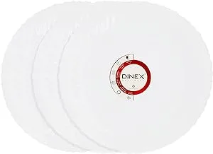 Dinex Opal Dinner plate Set of 3 pcs White | 27 CM