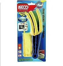 Neco Window Blinds Cleaner Duster Brush with Microfiber Refill, Blind Cleaner Tools for Window Shutters Blind Air Conditioner Jalousie Dust, Blinds Duster Brush for Window Cleaner