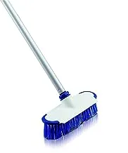 Neco Floor Brush With Fixed Steel Handle & Bristles, Floor Scrub Kitchen Broom, Floor Sweeper Window Cleaner, Floor Scrubbing Brush with Soft Bristles Cleaning Brush for Bathroom